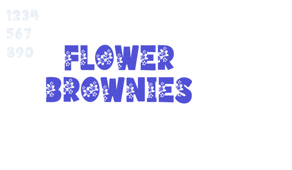 Flower Brownies-font-download