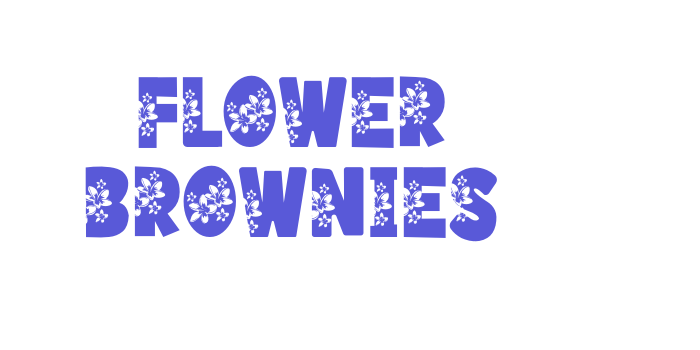 Flower Brownies Font