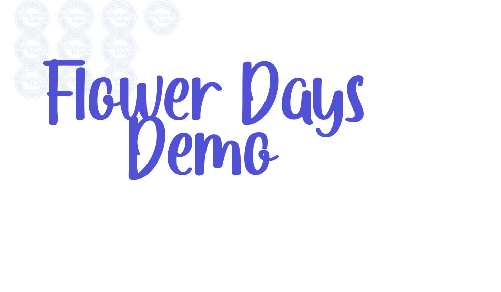 Flower Days Demo-font-download