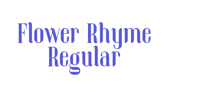 Flower Rhyme Regular Font Download