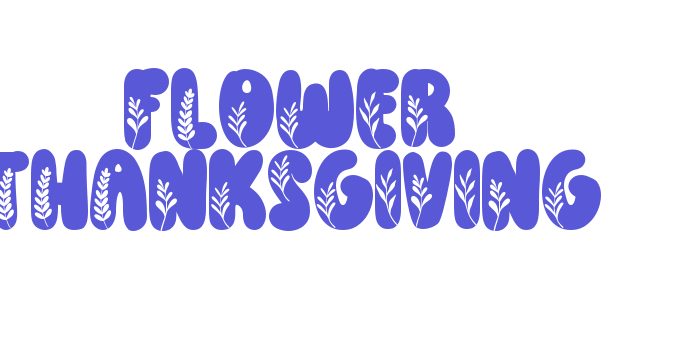 Flower Thanksgiving Font Download