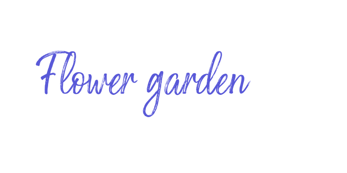 Flower garden Font