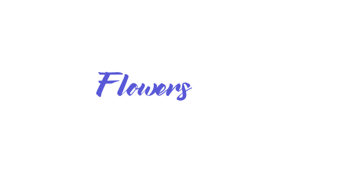 Flowers Font Download