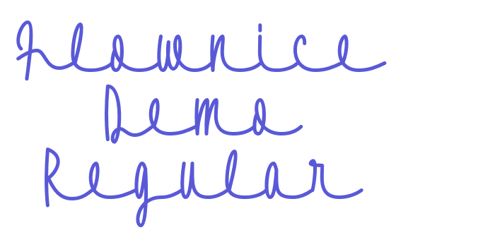 Flownice Demo Regular Font