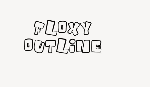 Floxy Outline Font