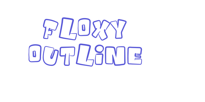 Floxy Outline Font