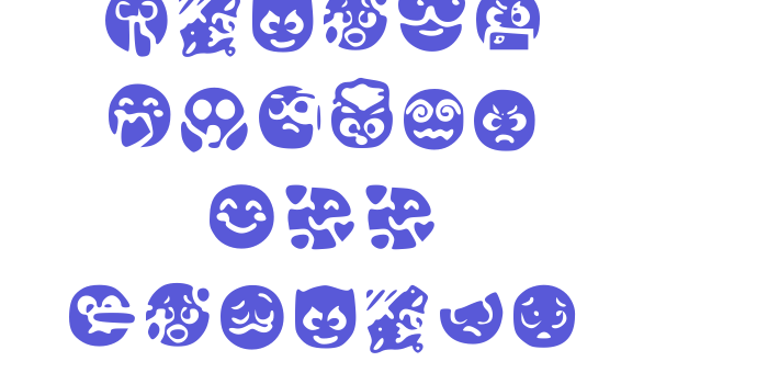 Fluent Emojis 133 Regular Font