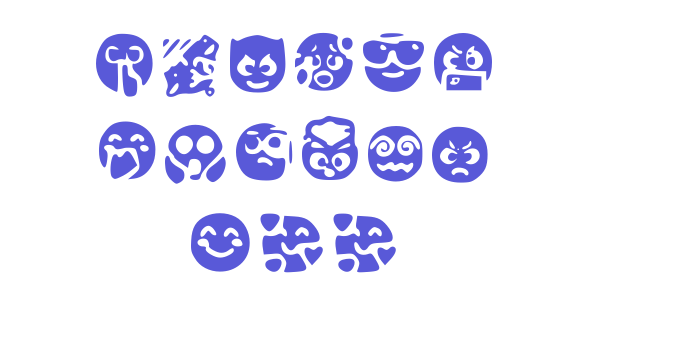 Fluent Emojis 133 Font