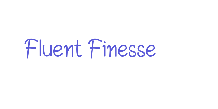 Fluent Finesse Font Download