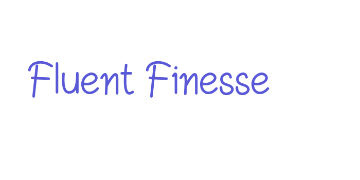 Fluent Finesse Font