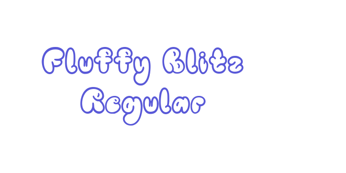 Fluffy Blitz Regular Font Download