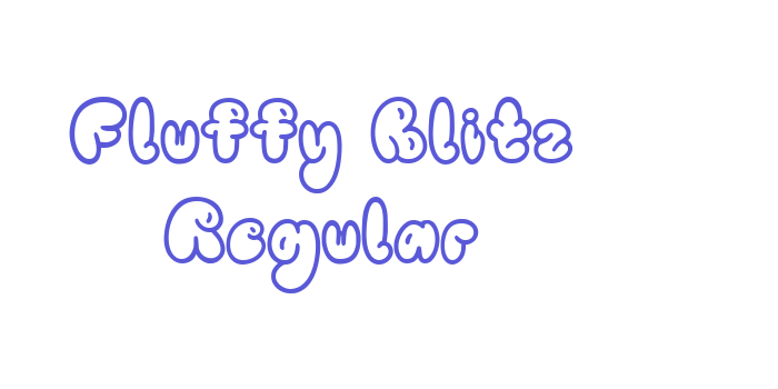 Fluffy Blitz Regular Font