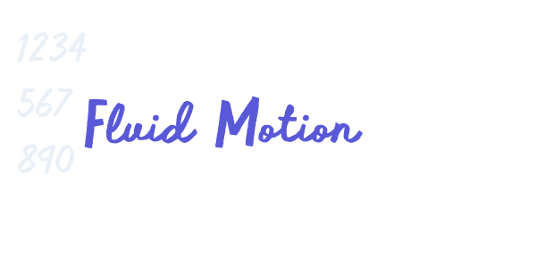 Fluid Motion font free