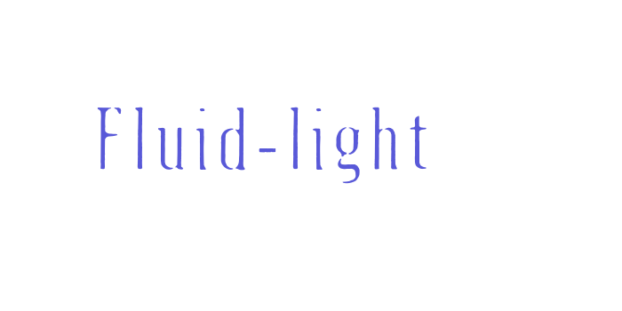 Fluid-light Font Download