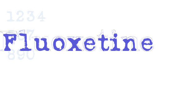 Fluoxetine font free