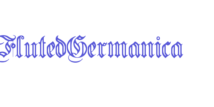 FlutedGermanica Font Download