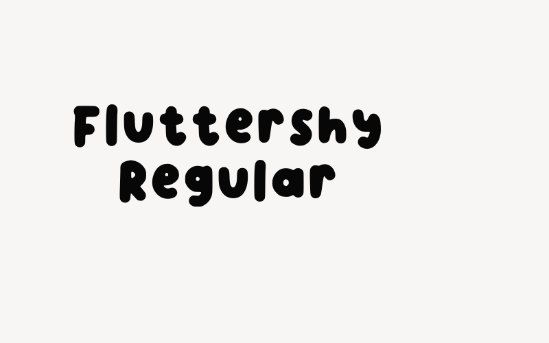 Fluttershy Regular Font