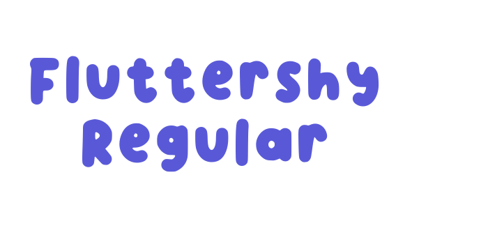 Fluttershy Regular Font