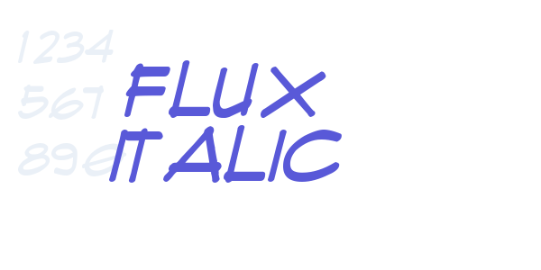 Flux Italic font