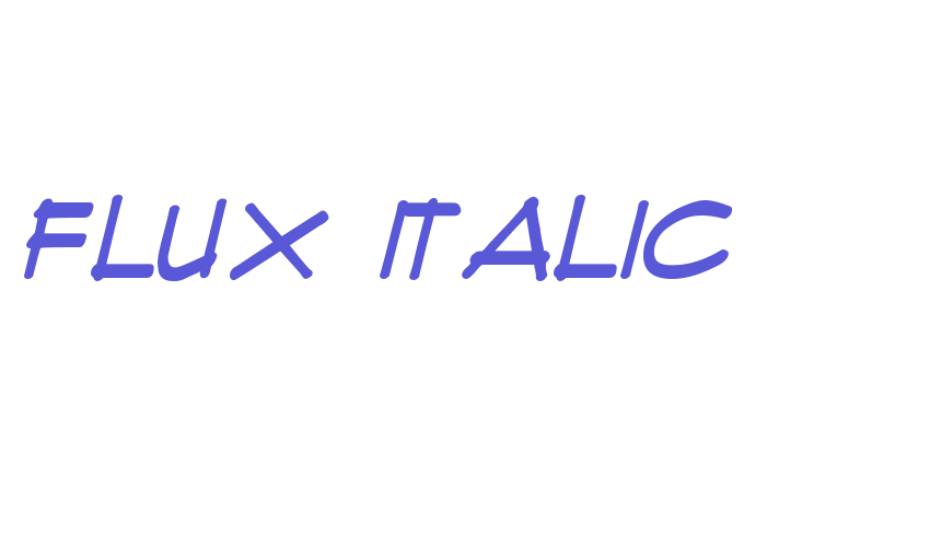 Flux Italic Font