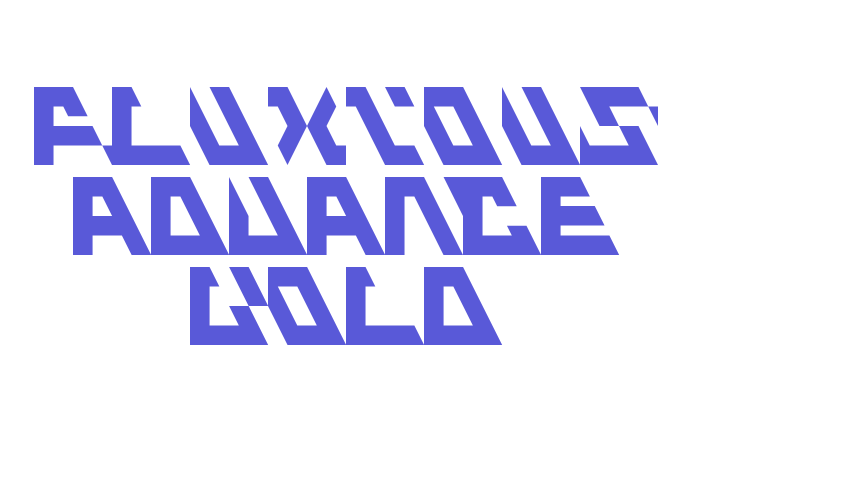 Fluxious Advance Bold Font Download