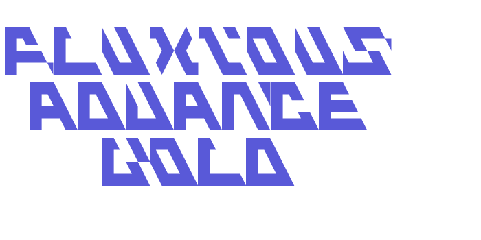 Fluxious Advance Bold Font Download