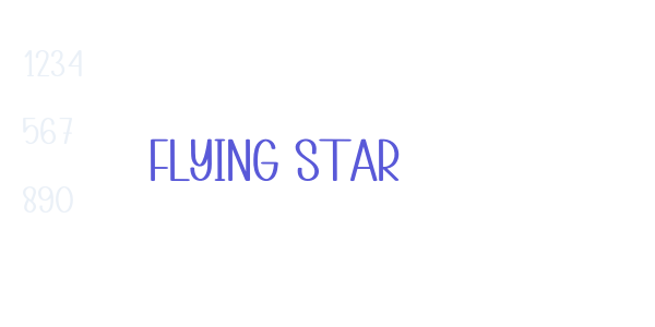 Flying Star font