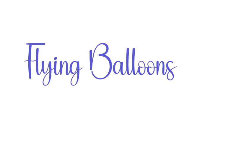 Flying Balloons Font