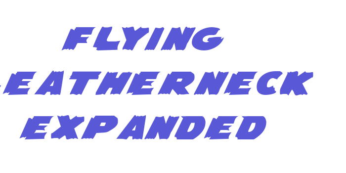 Flying Leatherneck Expanded Font