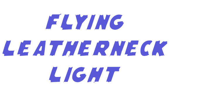 Flying Leatherneck Light Font