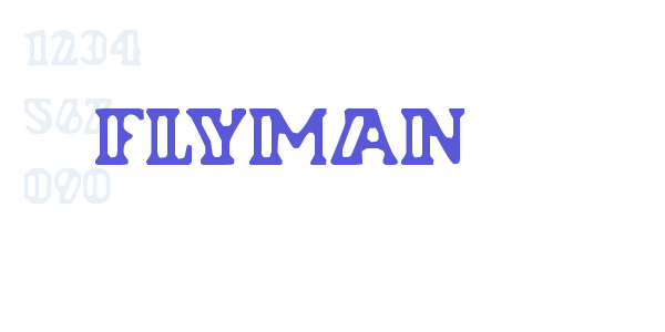 Flyman font