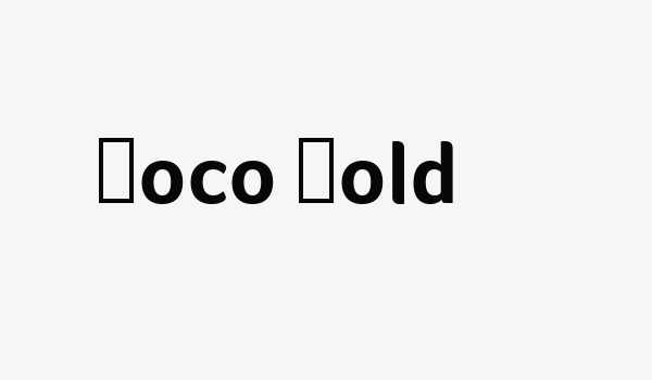 Foco Bold Font