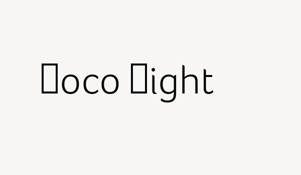 Foco Light Font