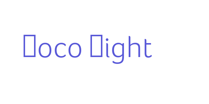 Foco Light Font