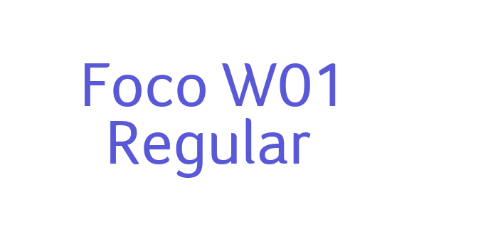 Foco W01 Regular Font Download