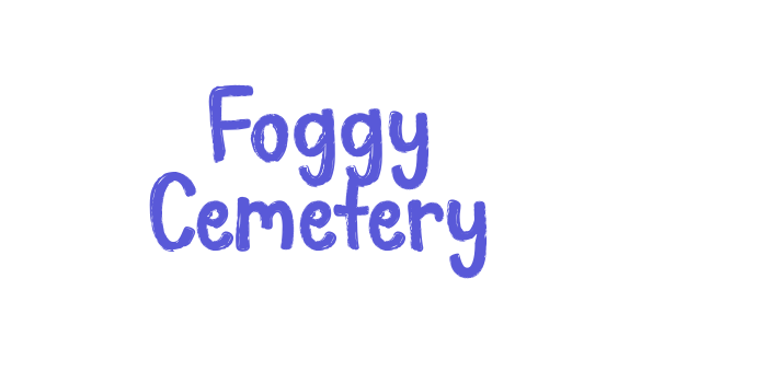 Foggy Cemetery Font Download