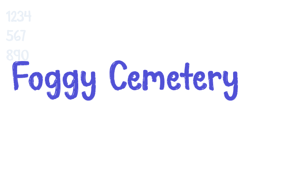 Foggy Cemetery-font-download