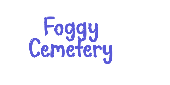 Foggy Cemetery Font