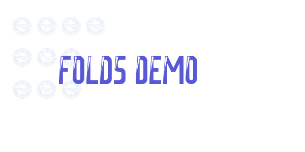 Folds Demo font free