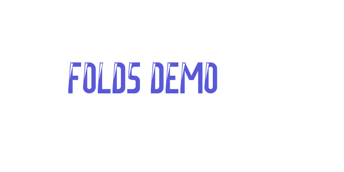 Folds Demo Font Download