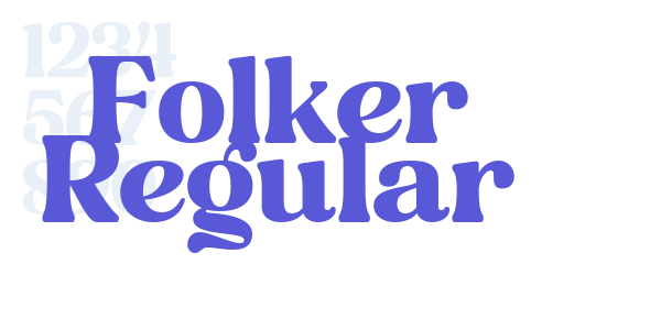 Folker Regular font free