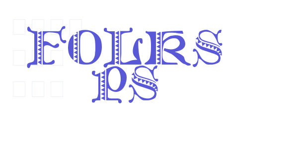 Folks PS font free