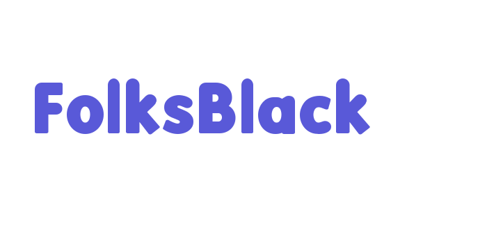 FolksBlack Font