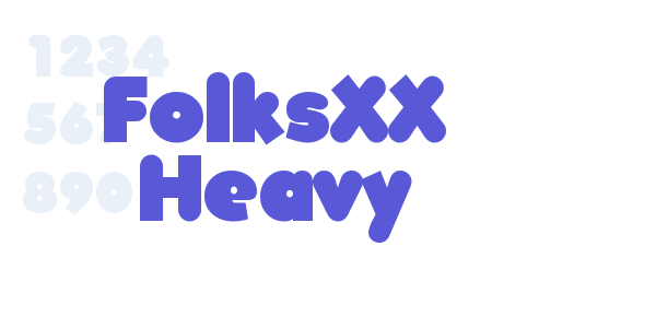 FolksXX Heavy font free