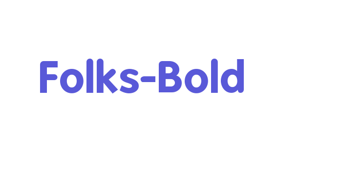 Folks-Bold Font Download