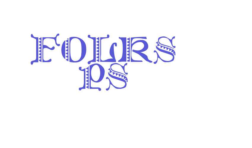 Folks PS Font Download