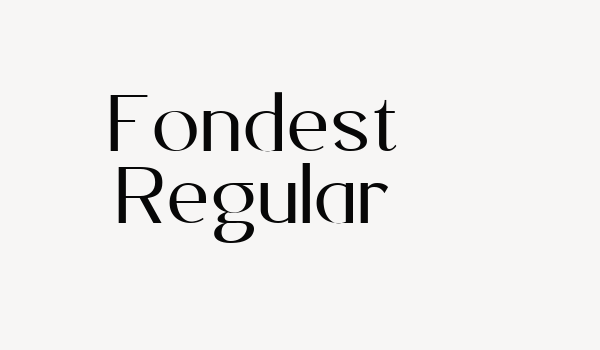 Fondest Regular Font