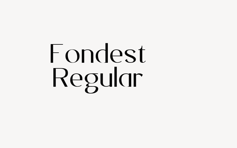 Fondest Regular Font