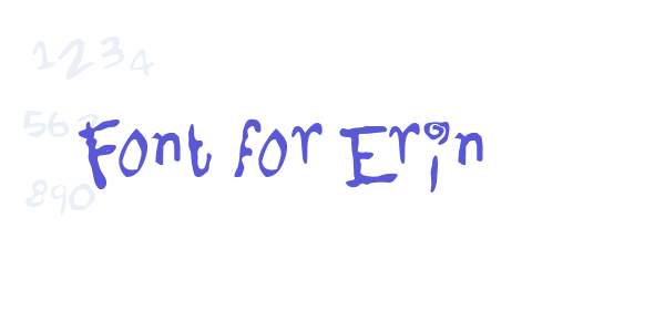 Font for Erin font