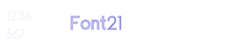 Font21-related font